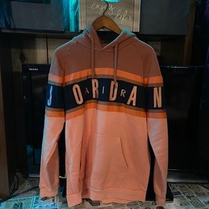 Orange/Black Air Jordan Hoodie Size L